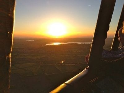 sunset over Chew Valley