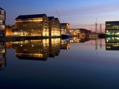 Gloucester Docks at Night