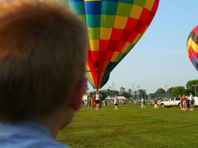 Kid Watching Balloon Festival