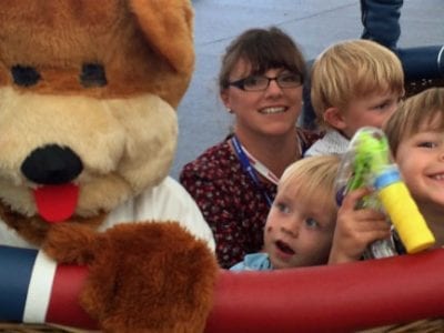 bailey bear at bristol international balloon fiesta