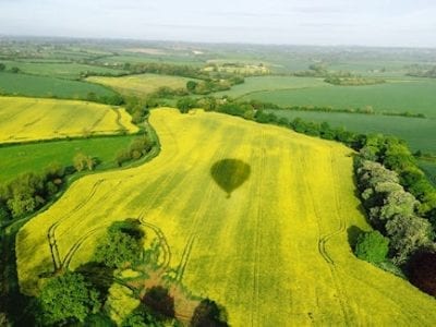 balloon flight in bath