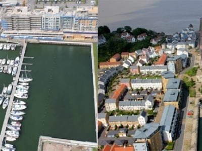 hot air balloon flight over bristol portishead marina