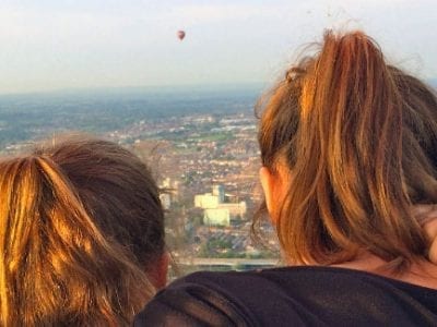 hot air balloon over bristol