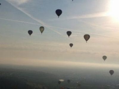 sunrise mass ascent from bristol international balloon fiesta